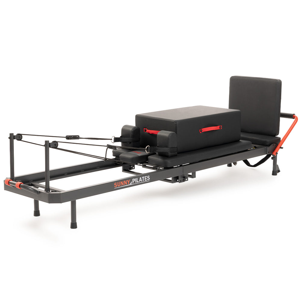 Sunny SF-PM20 Pilates Reformer: Home Jump Board & Box 2 Premium Pilates Reformer Machine with Jump Board and Reformer Box for Home Workouts