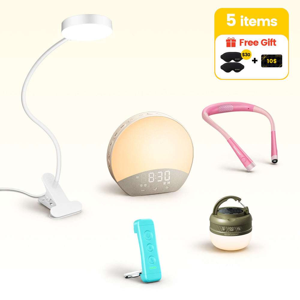 Best Glocusent Bundle 2 Glocusent Complete Lighting Bundle – 5-Piece Home, Outdoor & Sleep Collection