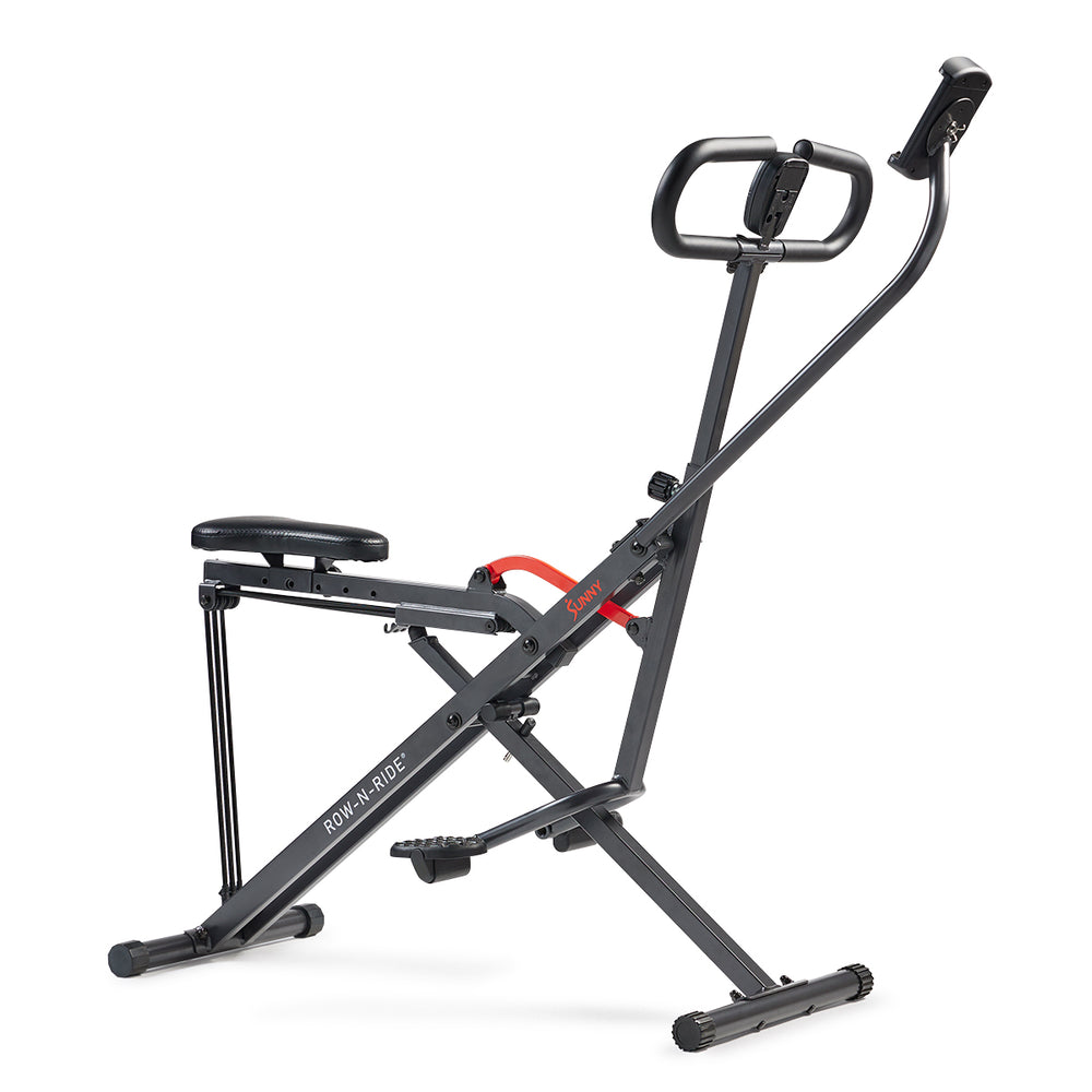 Best Sunny Health & Fitness Row-N-Ride Models 3 Smart Upright Row-N-Ride® Squat Assist Trainer Machine for Abs and Glute Workout
