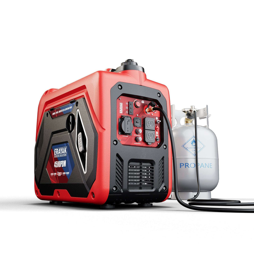 Erayak 4500W Dual-Fuel Portable Inverter Generator Review 2 4500W Dual-Fuel Quiet Portable Inverter Generator