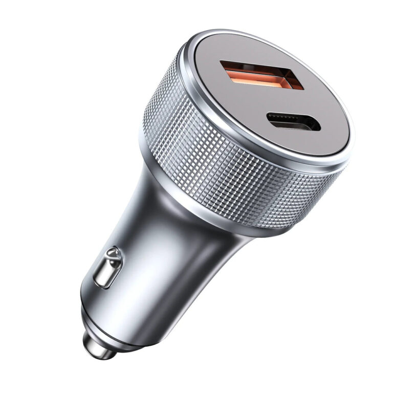 ERAYAK 54W USB C Car Charger with Dual Ports – LED Display