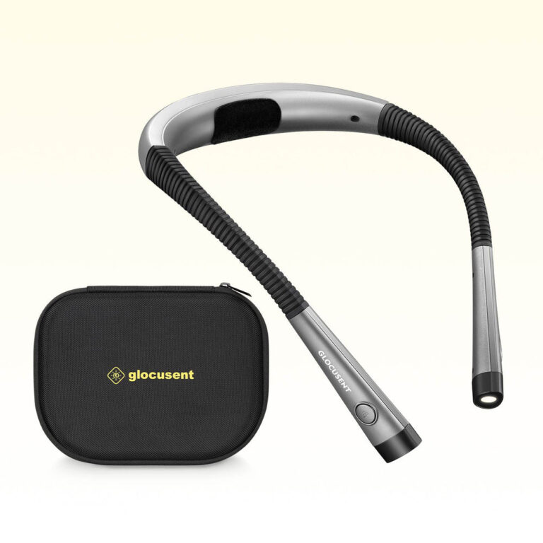 Glocusent LED Neck Reading Light with EVA Case Review