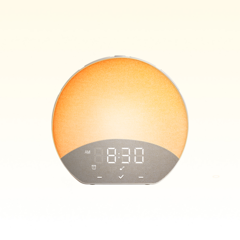 Glocusent Sunrise Alarm N17 with Fabric Finish & White Noise