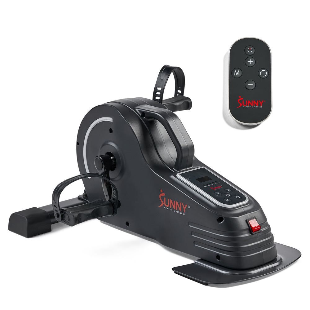 Best Sunny Health & Fitness Under Desk Bikes 2 Smart Low-profile Motorized Mini Exercise Bike
